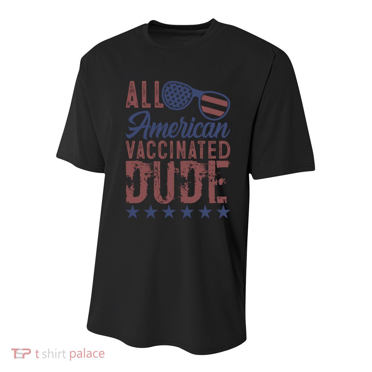 All American Vaccinated Dude 4th Of July Patriotic Idea Funny Gift Youth Performance Sprint T-Shirt