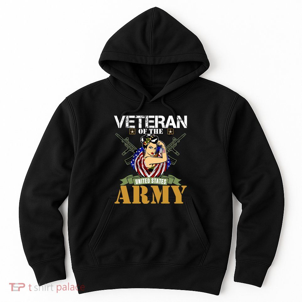 American Army Veteran Female U.S. Army Veteran Gifts Hoodie