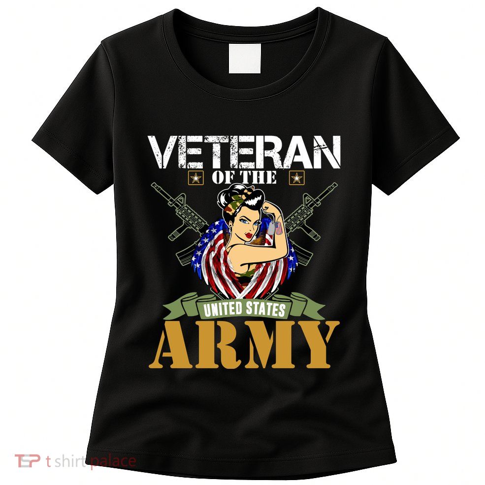 American Army Veteran Female U.S. Army Veteran Gifts Womens T-Shirt