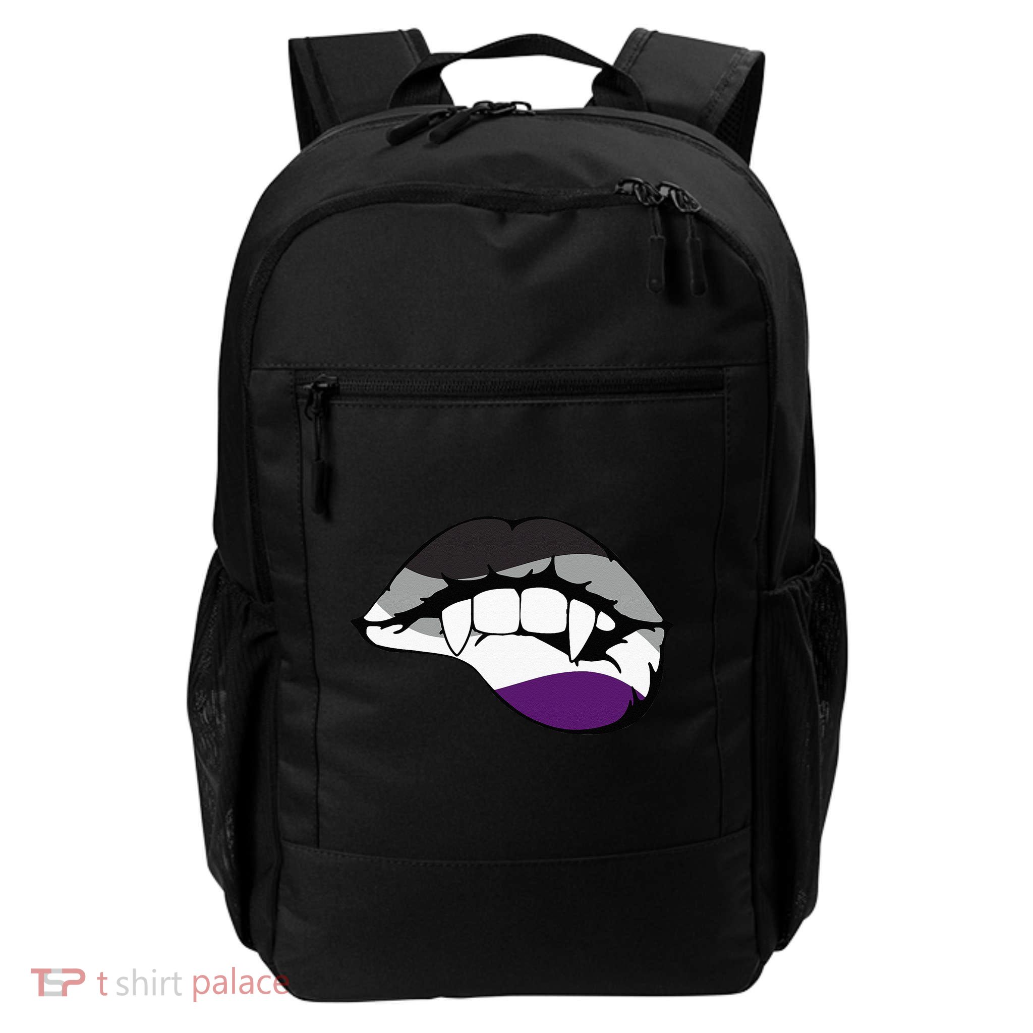Asexual Ace Vampire Lips Fangs Costume Easy Halloween Gifts Backpack