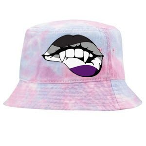 Asexual Ace Vampire Lips Fangs Costume Easy Halloween Gifts Tie-Dyed Bucket Hat