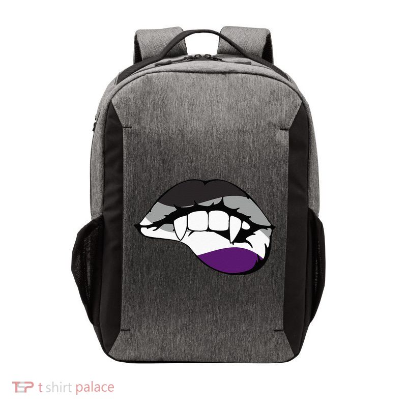 Asexual Ace Vampire Lips Fangs Costume Easy Halloween Gifts Vector Backpack
