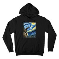 Artistic Anteater Van Gogh Style Starry Night Anteater Hoodie