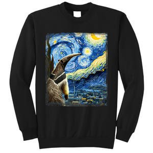 Artistic Anteater Van Gogh Style Starry Night Anteater Sweatshirt