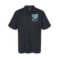 Artistic Anteater Van Gogh Style Starry Night Anteater Softstyle Adult Sport Polo