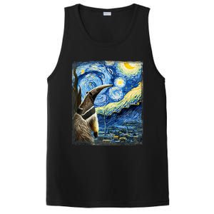 Artistic Anteater Van Gogh Style Starry Night Anteater PosiCharge Competitor Tank