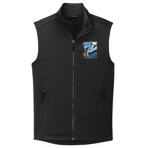 Artistic Anteater Van Gogh Style Starry Night Anteater Collective Smooth Fleece Vest