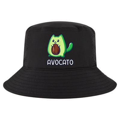 Avogato Avocado Vegan Cat Cool Comfort Performance Bucket Hat