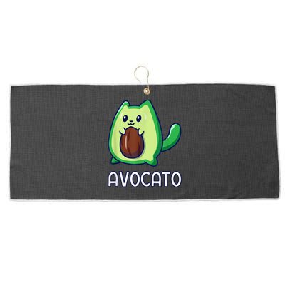 Avogato Avocado Vegan Cat Large Microfiber Waffle Golf Towel