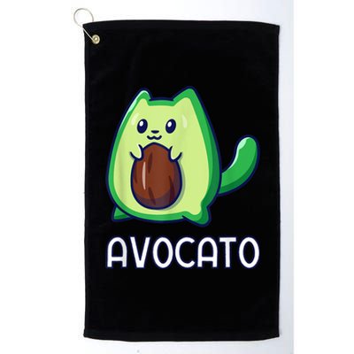 Avogato Avocado Vegan Cat Platinum Collection Golf Towel