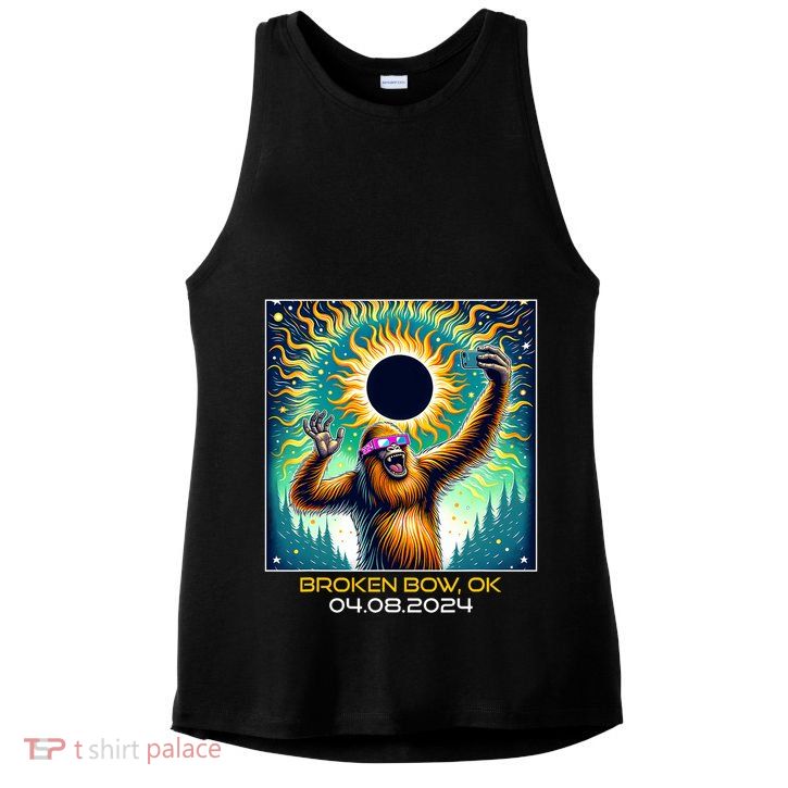 Artistic Anteater Van Gogh Style Starry Night Anteater Ladies PosiCharge Tri-Blend Wicking Tank