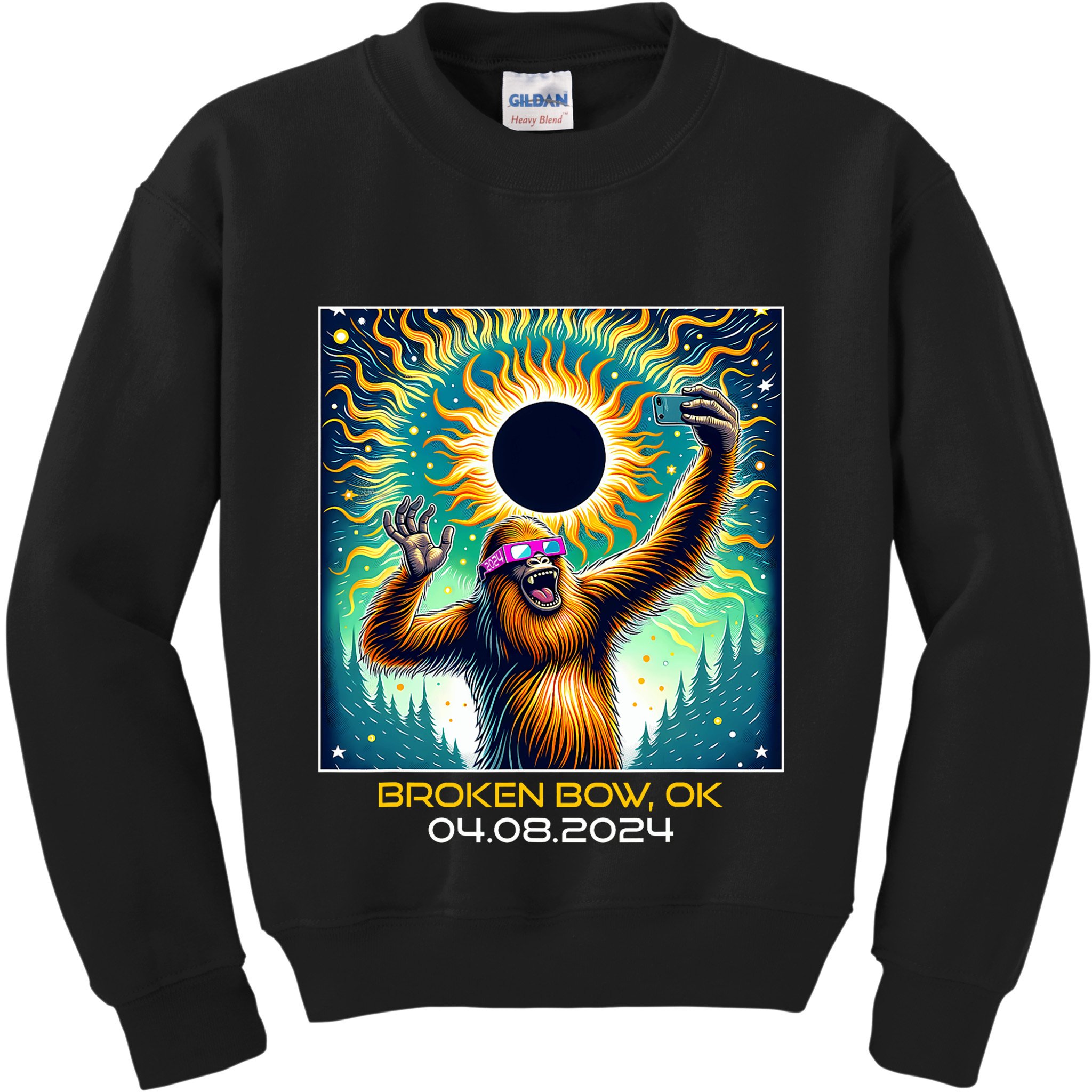 Artistic Anteater Van Gogh Style Starry Night Anteater Kids Sweatshirt