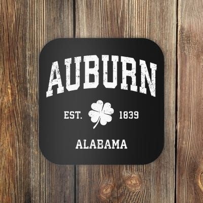 Auburn Alabama Vintage Shamrock Sports Coaster