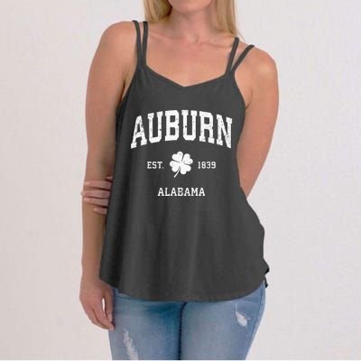 Auburn Alabama Vintage Shamrock Sports Women's Strappy Tank