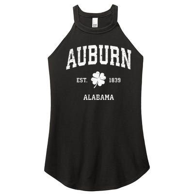 Auburn Alabama Vintage Shamrock Sports Women’s Perfect Tri Rocker Tank