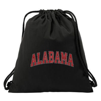 Alabama Al Vintage Sports Design Gifts Drawstring Bag