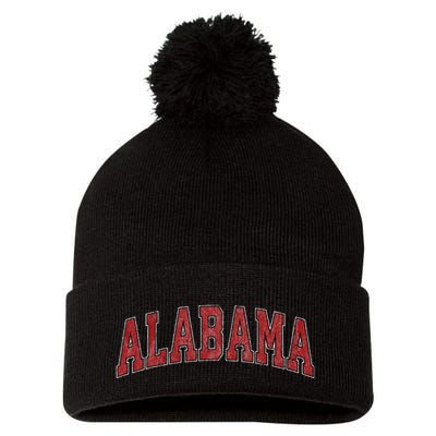 Alabama Al Vintage Sports Design Gifts Pom Pom 12in Knit Beanie