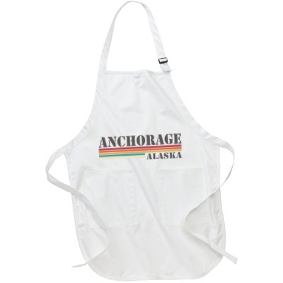 Anchorage Alaska Vintage Retro Stripes Classic Apron