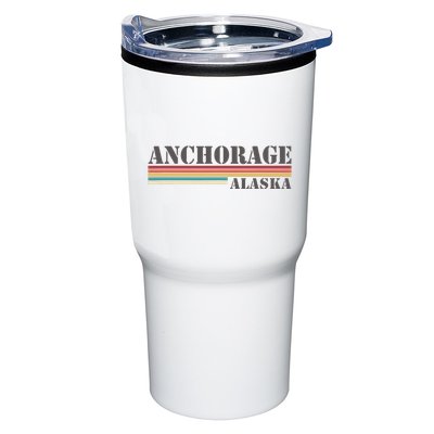 Anchorage Alaska Vintage Retro Stripes Classic Tumbler