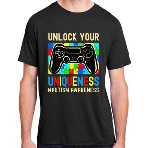 Autism Awareness Video Game Controller Gamer Adult ChromaSoft Performance T-Shirt