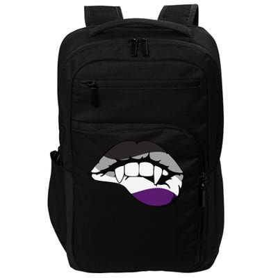 Asexual Ace Vampire Lips Fangs Costume Easy Halloween Gifts Impact Tech Backpack