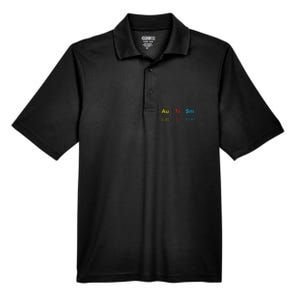 Autism Awareness Women Elements Periodic Table ASD Men's Origin Performance Pique Polo