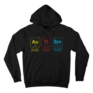 Autism Awareness Women Elements Periodic Table ASD Hoodie