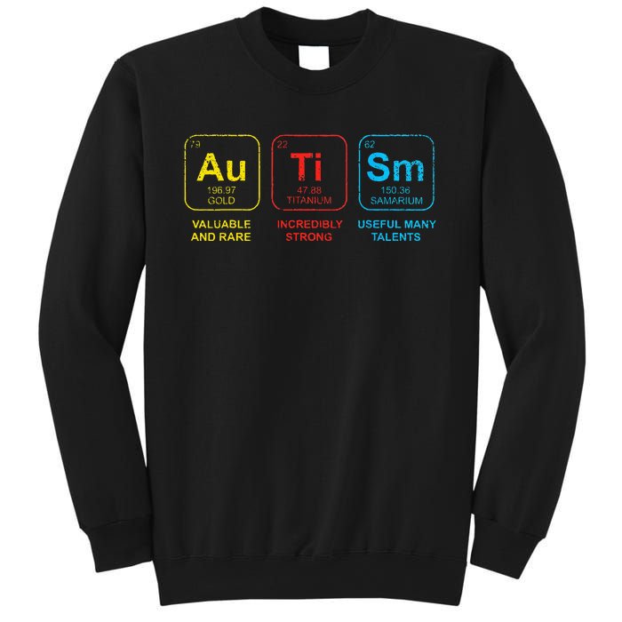 Autism Awareness Women Elements Periodic Table ASD Sweatshirt