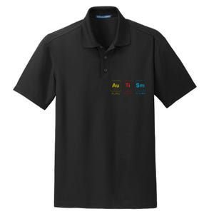 Autism Awareness Women Elements Periodic Table ASD Dry Zone Grid Polo