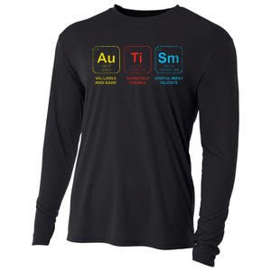 Autism Awareness Women Elements Periodic Table ASD Cooling Performance Long Sleeve Crew