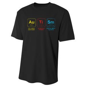 Autism Awareness Women Elements Periodic Table ASD Performance Sprint T-Shirt