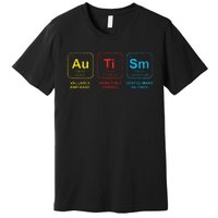 Autism Awareness Women Elements Periodic Table ASD Premium T-Shirt