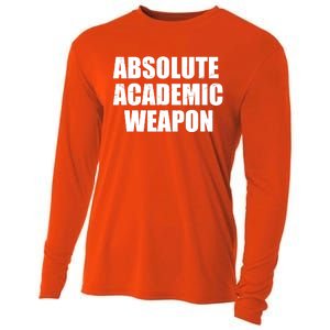 Absolute Academic Weapon Funny Trend Cooling Performance Long Sleeve Crew