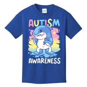 Autism Awareness With A Shark For Autism Gift Kids T-Shirt