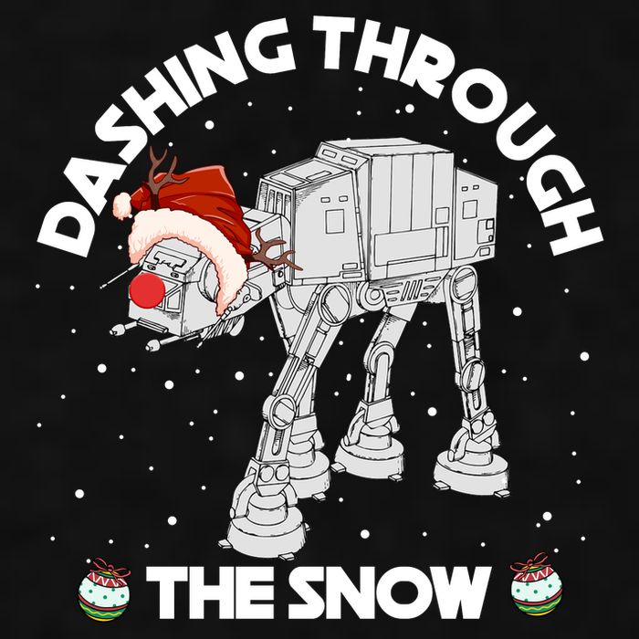 At At Walker Dashing Through The Snow Christmas Funny Ladies PosiCharge Tri-Blend Wicking Tank
