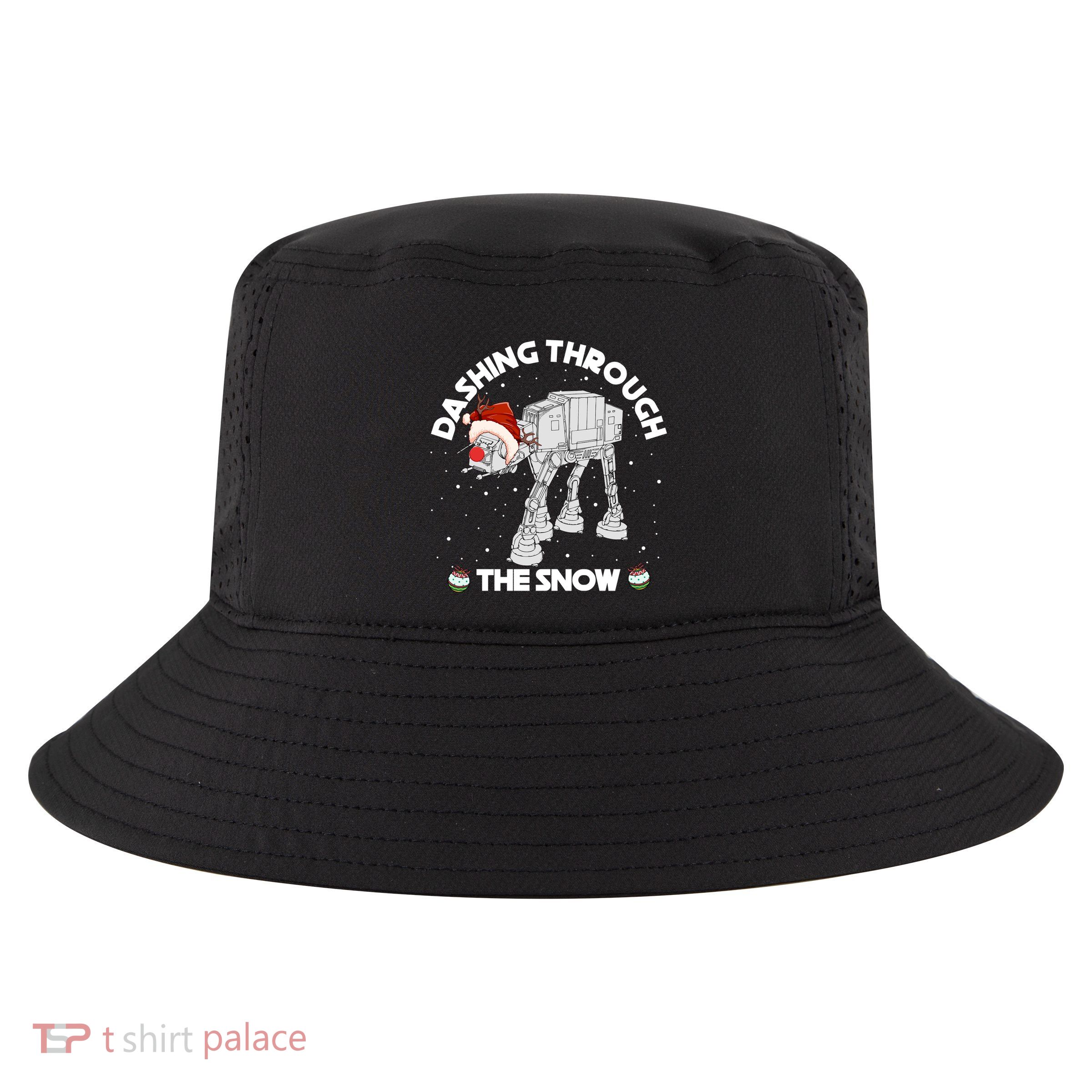 At At Walker Dashing Through The Snow Christmas Funny Cool Comfort Performance Bucket Hat