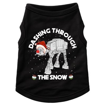 At At Walker Dashing Through The Snow Christmas Funny Doggie Tank