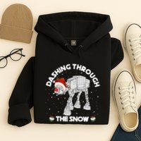 At At Walker Dashing Through The Snow Christmas Funny Hoodie