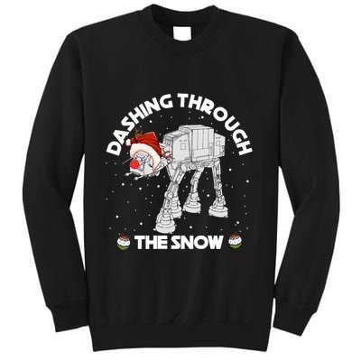 At At Walker Dashing Through The Snow Christmas Funny Sweatshirt