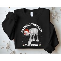 At At Walker Dashing Through The Snow Christmas Funny Sweatshirt