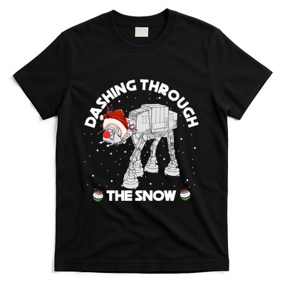 At At Walker Dashing Through The Snow Christmas Funny T-Shirt