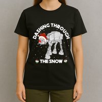 At At Walker Dashing Through The Snow Christmas Funny T-Shirt