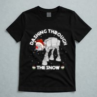 At At Walker Dashing Through The Snow Christmas Funny T-Shirt