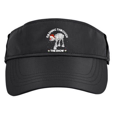 At At Walker Dashing Through The Snow Christmas Funny Adult Drive Performance Visor