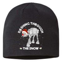 At At Walker Dashing Through The Snow Christmas Funny Sustainable Beanie