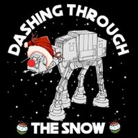 At At Walker Dashing Through The Snow Christmas Funny 16 in Basic Backpack