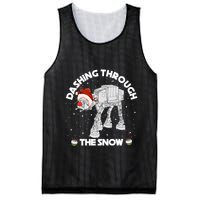 At At Walker Dashing Through The Snow Christmas Funny Mesh Reversible Basketball Jersey Tank
