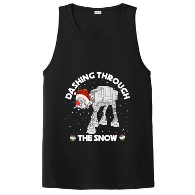 At At Walker Dashing Through The Snow Christmas Funny PosiCharge Competitor Tank