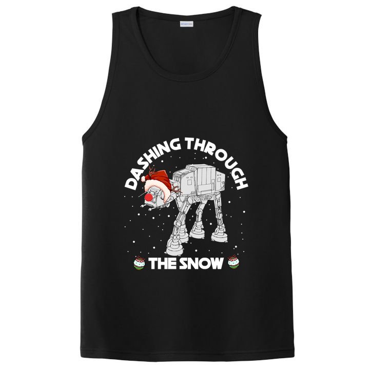 At At Walker Dashing Through The Snow Christmas Funny PosiCharge Competitor Tank