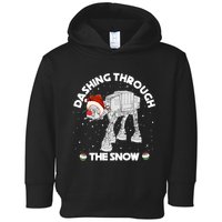 At At Walker Dashing Through The Snow Christmas Funny Toddler Hoodie